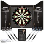 Winmau Professional Dart Set with Bristle Board & Cabinet