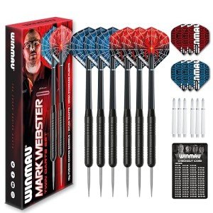 Winmau Mark Webster 19g Steel Tip Darts Set
