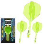 Winmau Fusion Fluoro Yellow Intermediate Dart Set