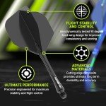 Winmau Fusion Fluoro Yellow Intermediate Dart Set