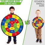 Double-Sided Dart Board with 12 Sticky Balls