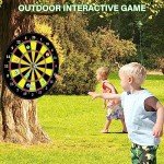 Double-Sided Dart Board with 12 Sticky Balls