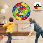 Double-Sided Dart Board with 12 Sticky Balls