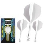 Winmau Fusion White Dart Flight & Shaft Set