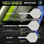 Winmau Fusion White Dart Flight & Shaft Set
