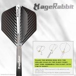 MageRabbit 66-Piece Dart Flights Accessories Set