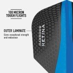 Harrows Retina Blue Dart Flights - 5 Sets