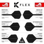 TARGET K Flex Dart Flights and Shafts - Pack of 3