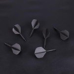 CyeeLife 6-Piece Black Dart Flights and Shafts Set
