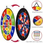 29" Dart Board Set with Darts and Balls