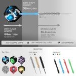 CyeeLife 18-Piece Professional Steel Darts Set
