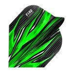 Harrows FIRE Flights| Set of x5 Premium Extra Strong Dart Flight Bag (15 Flights) (Green)