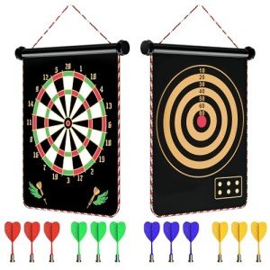 Magnetic Dart Board Games for Kids with 12 Darts Outdoor Toys for Boys Age 8-13 Cool Stuff for Boys Gifts Ideas for Teenage Boys Girls Age 8 9 10 11 12 13 14 15 16 Game Room Decor