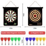 Magnetic Dart Board Games for Kids with 12 Darts Outdoor Toys for Boys Age 8-13 Cool Stuff for Boys Gifts Ideas for Teenage Boys Girls Age 8 9 10 11 12 13 14 15 16 Game Room Decor