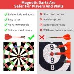 Magnetic Dart Board Games for Kids with 12 Darts Outdoor Toys for Boys Age 8-13 Cool Stuff for Boys Gifts Ideas for Teenage Boys Girls Age 8 9 10 11 12 13 14 15 16 Game Room Decor