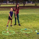 JOYIN Lawn Darts Game Set for Kids and Adults - Glow in The Dark Outdoor Lawn Games for Adults and Family, Soft Tip Darts Set for Kids Camping, Outside Yard