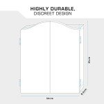 Mission Darts Heavy Duty Deluxe Wooden Dartboard Cabinet, White, (CAB011)
