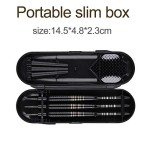 Steel Tip Darts Set for Dartboard, Professional Darts with Metal Tip 23 Grams, Brass Barrel + Black Aluminium Nylon Shafts 9 Flights 50 Rubber O-Rings 12 Spring Rings 1 Dart Sharpener Tool