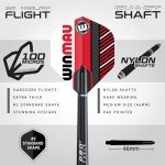Winmau Darts - Masters Pro Premium Bristle Dartboard and Cabinet Set - Includes Dart Board, Cabinet, Darts, Flights, Shafts and Oche Strip - Professional Steel Tip Dartboard Set for Adults