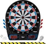 Viper by GLD Products 777 Electronic Dartboard Sport Size Over 40 Games Auto-Scoring LCD Cricket Display Impact-Tough Target for Lasting Durability and Ultra-Thin Spider for Fewer Bounce Outs with Soft Tip Darts, black, one size