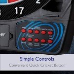 Viper by GLD Products 777 Electronic Dartboard Sport Size Over 40 Games Auto-Scoring LCD Cricket Display Impact-Tough Target for Lasting Durability and Ultra-Thin Spider for Fewer Bounce Outs with Soft Tip Darts, black, one size
