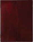 Viper Metropolitan Solid Wood Cabinet & Sisal/Bristle Dartboard Ready-to-Play Bundle: Elite Set (Razorback Dartboard, Darts and Laser Throw Line), Mahogany Finish