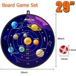 BooTaa 2 Pack 29" Large Dart Board Game Set with 20 Sticky Balls, Indoor/Sport Outdoor Fun Party Play Games, Boys Girls Toys, Birthday Toy Gifts for 3 4 5 6 7 8 9 10 11 12 Year Old Boys Girls Kids