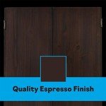 Viper by GLD Products 40-0407 Metropolitan Sisal/Bristle Steel Tip Dartboard Cabinet: Cabinet Only (No Dartboard), Espresso Finish