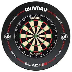 Winmau Blade 6 Professional Bristle Dartboard with Pro-Line Dartboard Surround