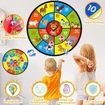 Dart Board for Kids Ages 4-8 - 29" Double-Sided Dart Board with Sticky Balls and Darts,Boys Toys for Ages 8-13,Valentines Day Gifts for 7 8 9 10 11 12 13 14 Year Old, Indoor/Outdoor Party Game Toys