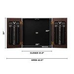 Viper Stadium Cabinet & Shot King Sisal/Bristle Dartboard Ready-to-Play Bundle: Premium Set (Shot King Dartboard, Darts, Shadow Buster and Throw Line), Black