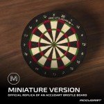Accudart Mini Dart Dock - 3" Self Healing Sisal Dartboard - Official Mini Replica - Store Your Darts Anywhere - Darts Not Included, Black