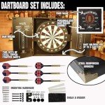 Custom Dart Board Cabinet Set with Steel Tip Darts