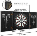 Custom Dart Board Cabinet Set with Steel Tip Darts