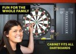 Custom Dart Board Cabinet Set with Steel Tip Darts