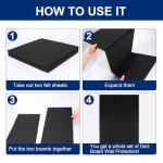 Dart Board Wall Protectors, 36" H X 24" W X 0.5" Thickness, Felt Wall Tiles Dart Board Wall Protector, Dart Board Surround, Dartboard Wall Protector, Dart Board Backboards Cork Board Alternative