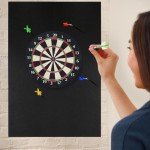 Dart Board Wall Protectors, 36" H X 24" W X 0.5" Thickness, Felt Wall Tiles Dart Board Wall Protector, Dart Board Surround, Dartboard Wall Protector, Dart Board Backboards Cork Board Alternative