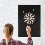 Dart Board Wall Protectors, 36" H X 24" W X 0.5" Thickness, Felt Wall Tiles Dart Board Wall Protector, Dart Board Surround, Dartboard Wall Protector, Dart Board Backboards Cork Board Alternative