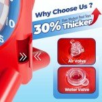 iPlay, iLearn Pool Wave Kids Fun Pool Toys, Inflatable Dart Board Water Games, Swimming Pool Floats, Beach Yard Outdoor Play, Cool Summer Party Gift for 6 7 8 9 10 12 Year Old Boy Girl Teen Adult-Red