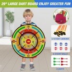HYES 2 Pack Kids Bow and Arrow with 29" Large Dart Board, LED Light Up Archery Set with 24 Suction Cup Arrows, Indoor Outdoor Sport Toys Gifts for 3 4 5 6 7 8 9 10 11 12 Year Old Boys Girls