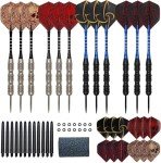 WINSDART ADKX Steel Tip Darts 12-Pack Set