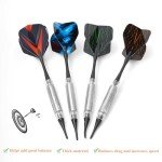 KALIONE 90Pcs Dart Flights Standard Dart Flights Durable PET Dart Flights for Soft Tip Steel Tip(Color B)