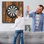 Hahafelt Felt Wood Grain Dart Board Wall Protectors Square Dart Board Backing Tiles Dartboard Backboard Cork Backboard Alternative(Grain,24 x 24 x 0.5 Inch)