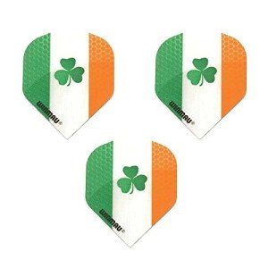 Winmau Ireland Fighting Irish Clover 75 Micron Strong Standard Dart Flights (1 Set)