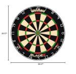 WINMAU Blade 6 PDC Dartboard Surround Set with Darts Oche Stripe and Checkout Card