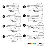 CUESOUL TERO AK4 Dart Flights Standard Shape US Flag Design
