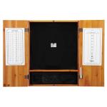 Viper Metropolitan Solid Wood Sisal/Bristle Steel Tip Dartboard Cabinet: Cabinet Only (No Dartboard), Oak Finish