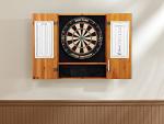 Viper Metropolitan Solid Wood Sisal/Bristle Steel Tip Dartboard Cabinet: Cabinet Only (No Dartboard), Oak Finish
