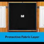 Viper Metropolitan Solid Wood Sisal/Bristle Steel Tip Dartboard Cabinet: Cabinet Only (No Dartboard), Oak Finish