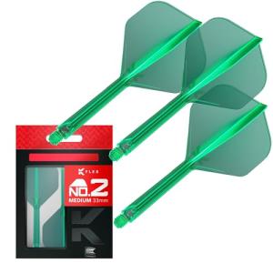 TARGET K-Flex Integrated Dart Flights and Shafts - Green